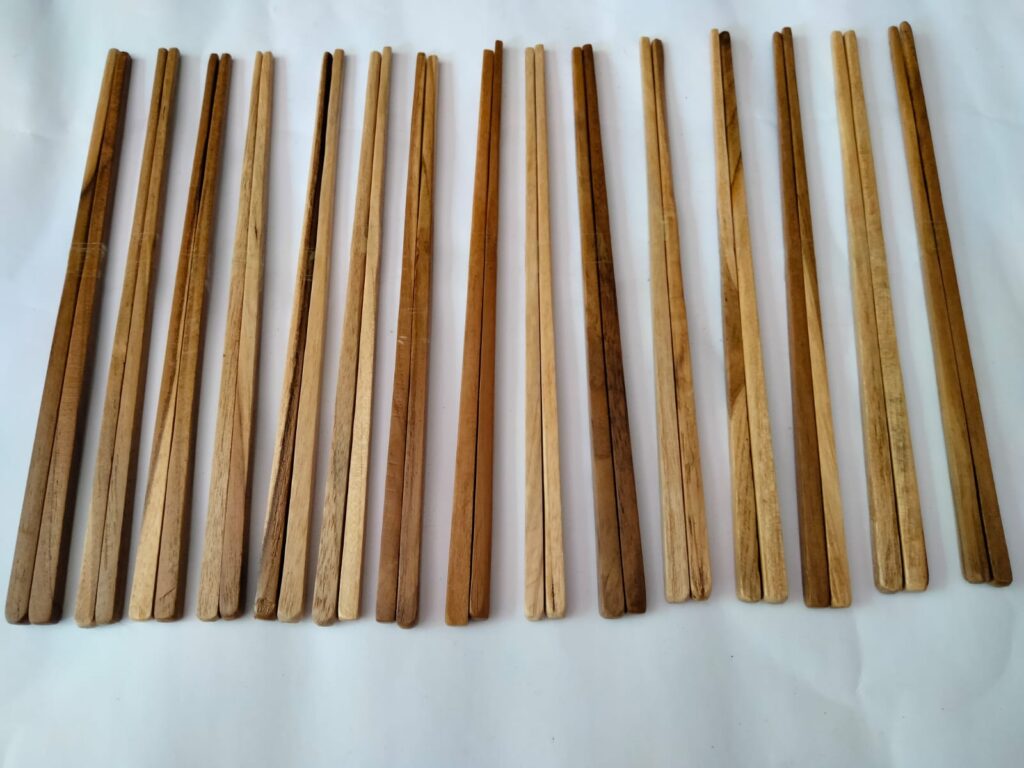 Chopstick teak wood utensil food rice Asian