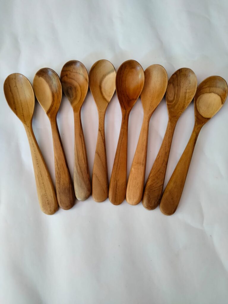 teakwood spoon food mixing