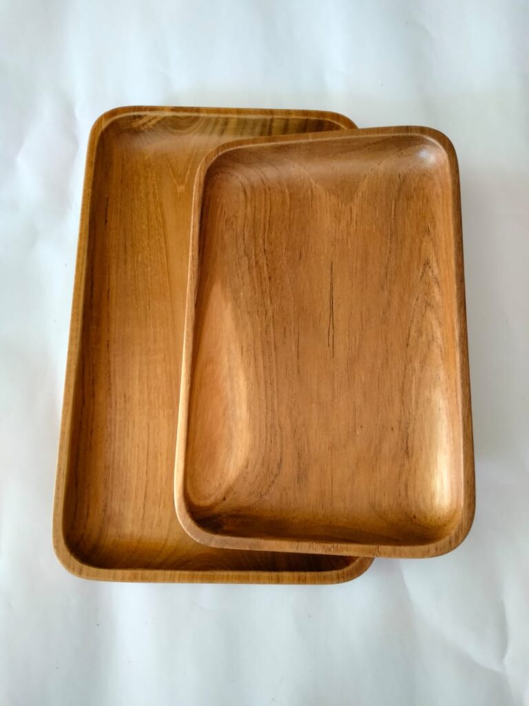 plate tray teakwood teak utensil cooking serving