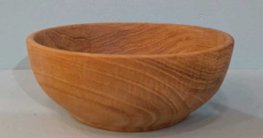 teak wood bowl cereal serving